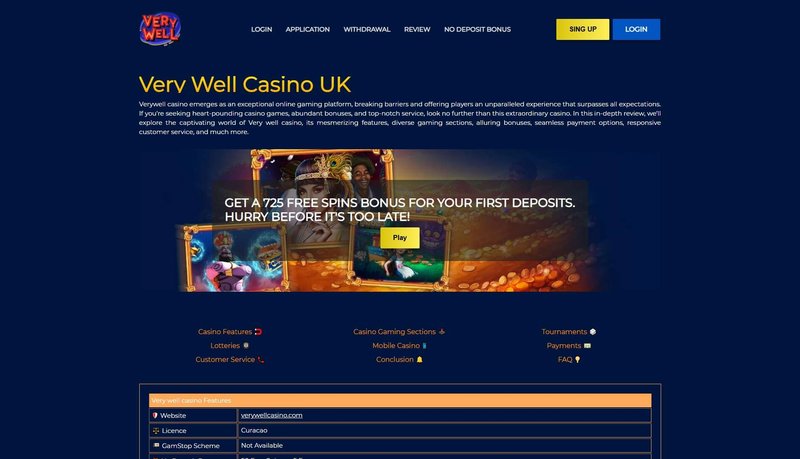Discover the Best Casino Experience at Verywell Casino UK 777 Sites - overview
